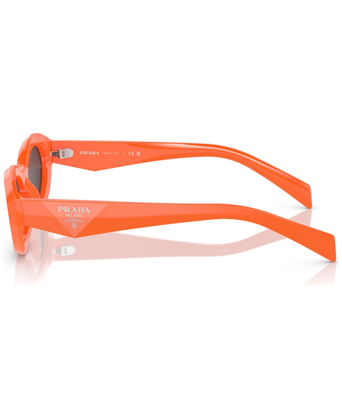 Prada Symbole Irregular Women's Sunglasses, Pr 26zs In Orange