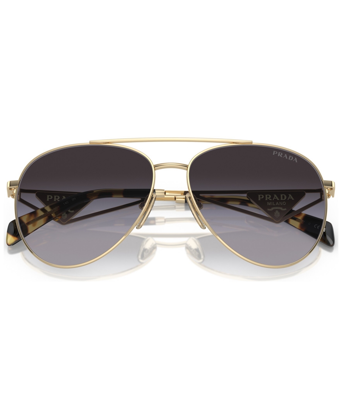 Shop Prada Women's Sunglasses, Pr 73zs In Pale Gold-tone