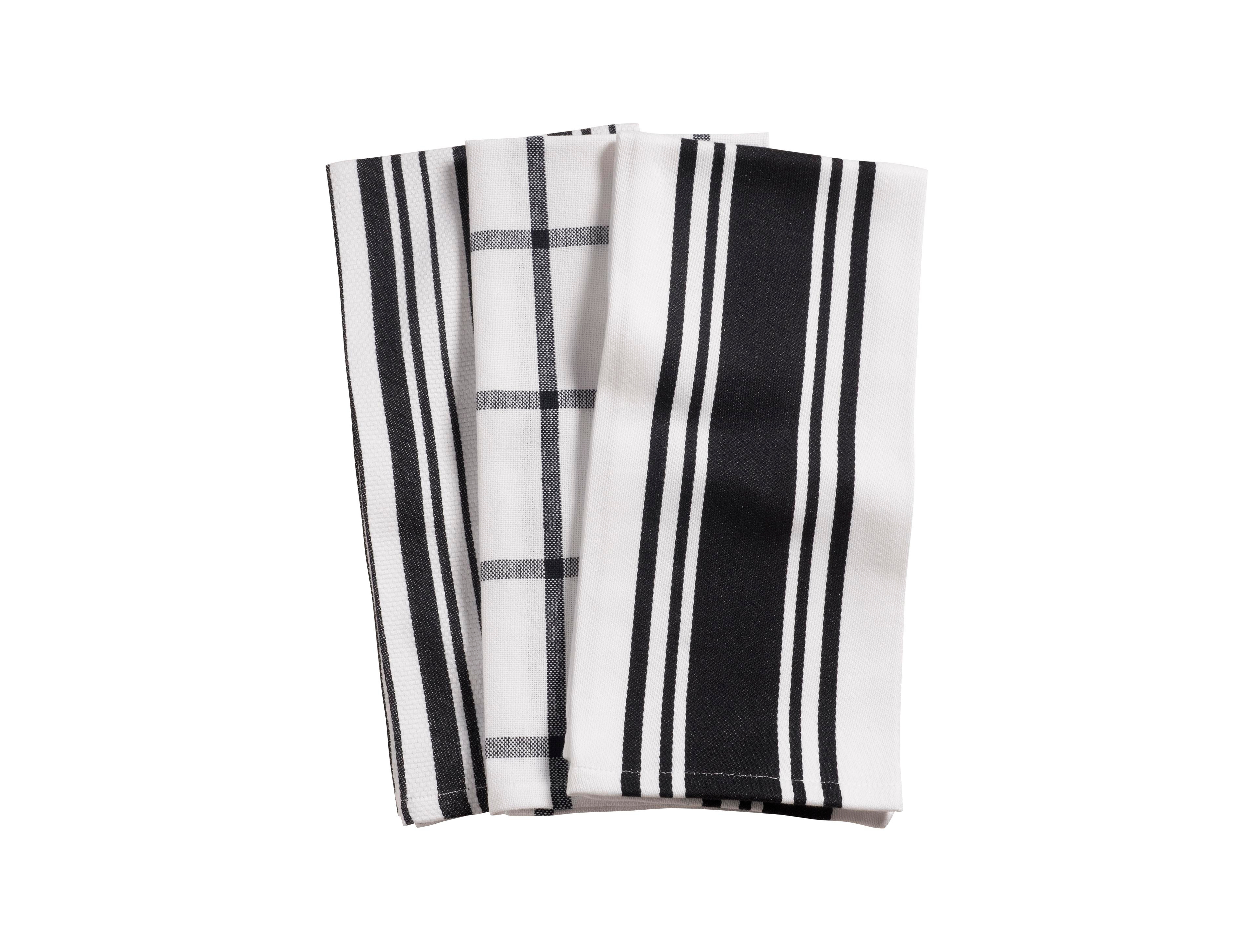 Kaf Home Pantry Cotton 3 Piece Kitchen Towel, 20" x 30"