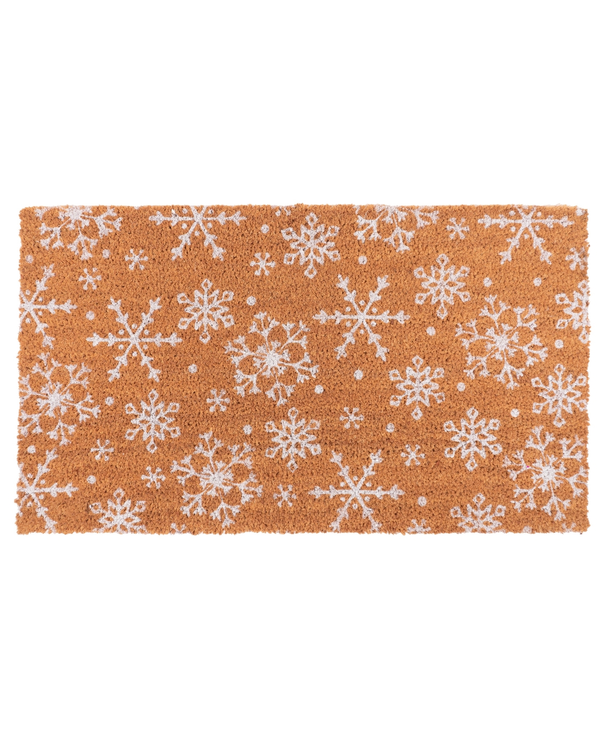 Coir Doormat, Snowflake - Beige