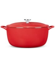 Chasseur French Enameled 2.5 qt. Cast Iron Sauce Pan in Red with