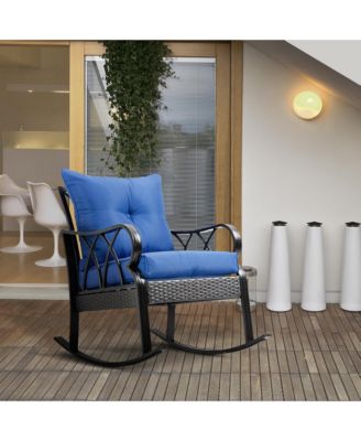 Rat Rock Chair with Ergonomic Design, Indoor&Outdoor Aluminum