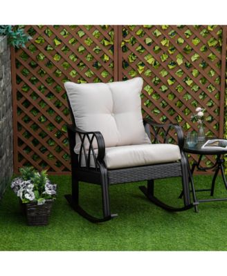 Rat Rock Chair with Ergonomic Design, Indoor&Outdoor Aluminum