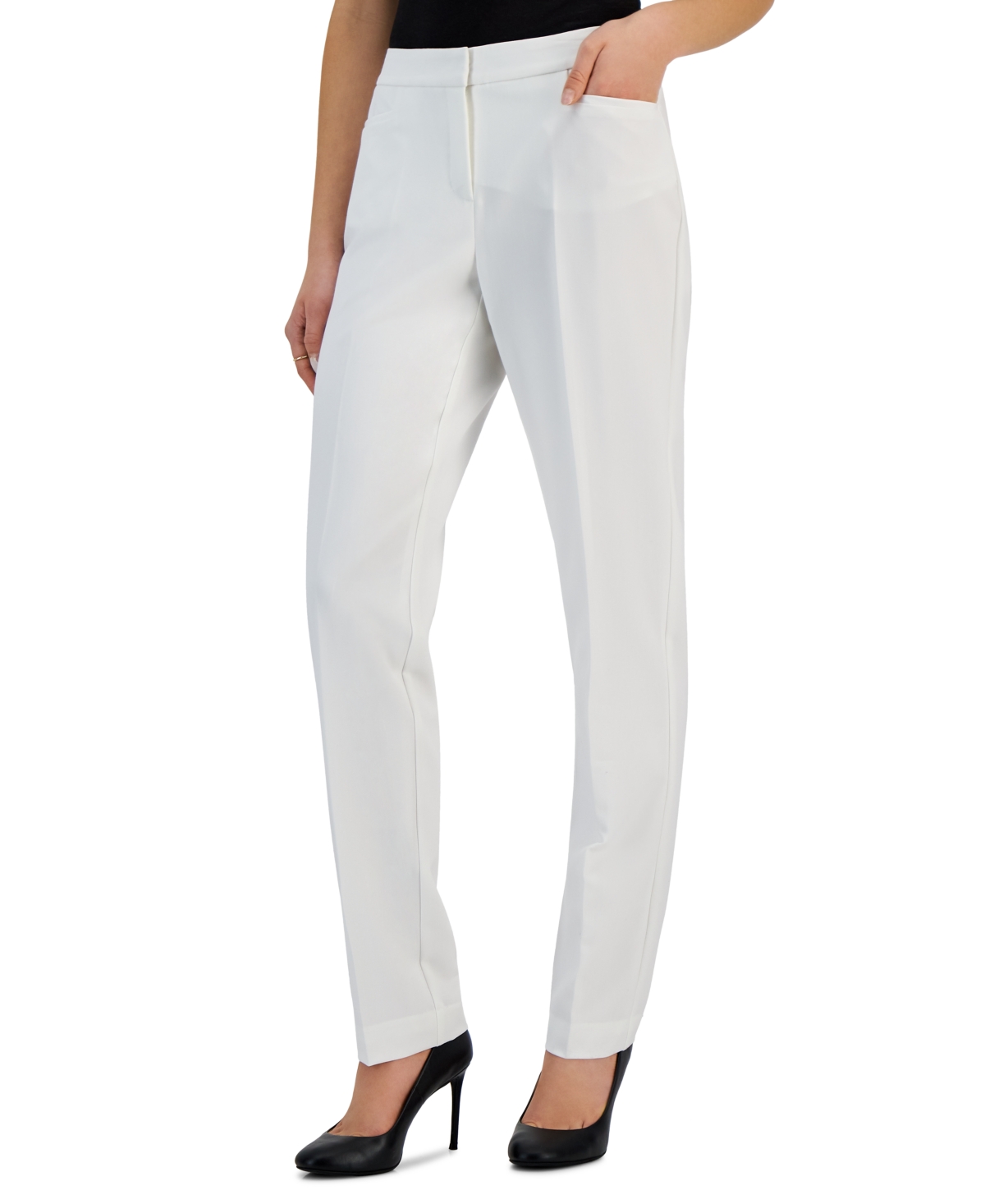 Women's Mid-Rise L-Pocket Straight-Leg Pants, Regular, Long & Short Lengths, Created for Macy's - Summer Straw