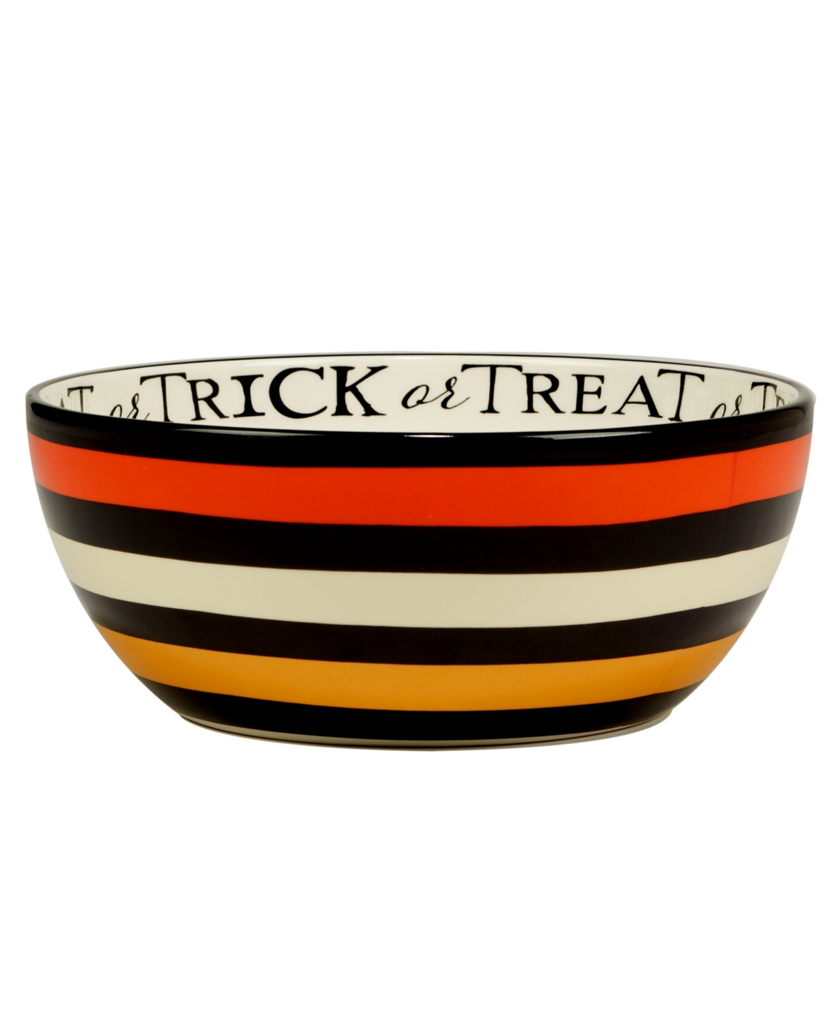 Shop Certified International Spooky Halloween Deep Bowl In Orange