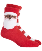 Charter Club Women's 2-Pack Holiday Fuzzy Butter Socks - Santa