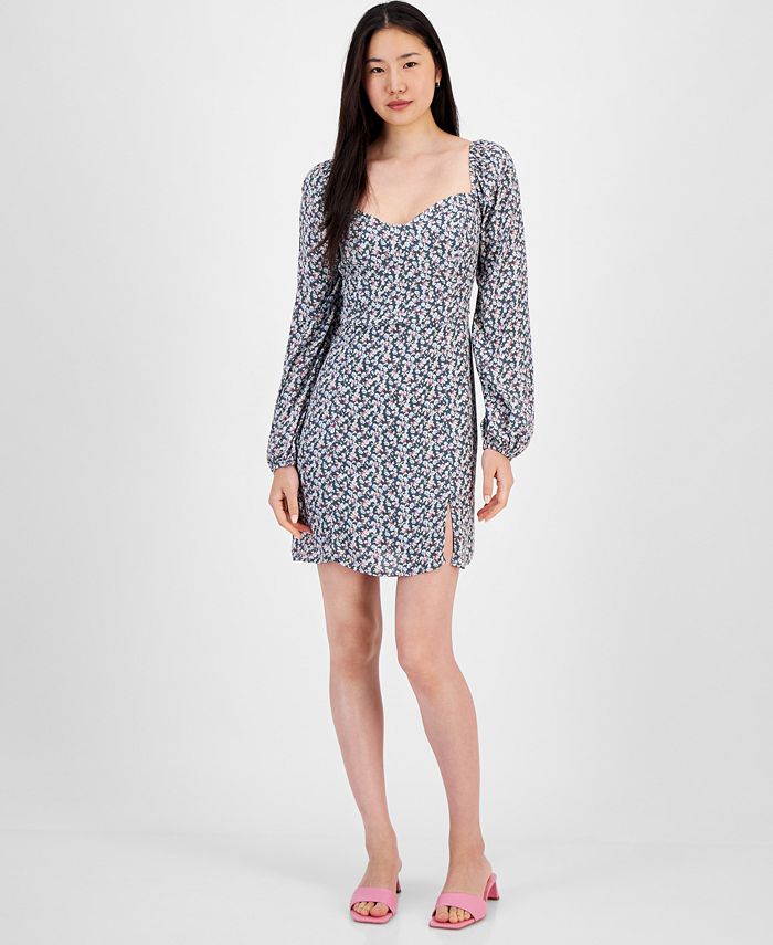 And Now This Women's Sweetheart-Neck Mini Dress - Macy's