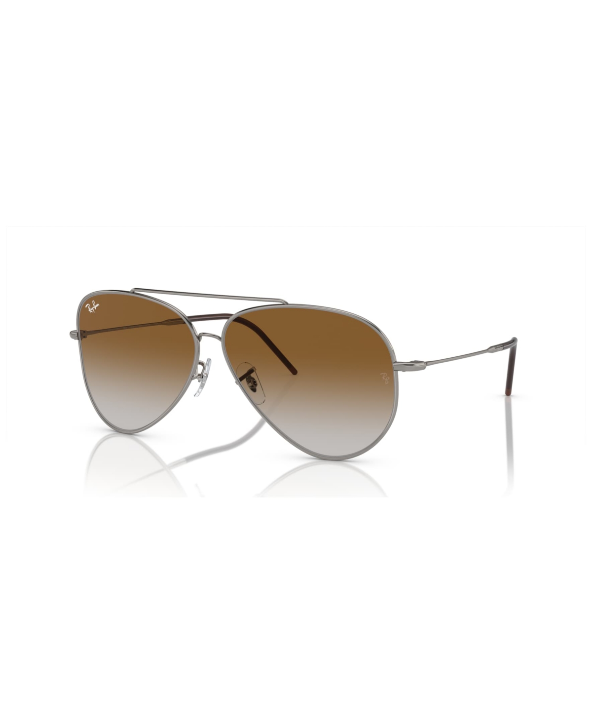 Shop Ray Ban Unisex Sunglasses, Gradient Aviator Reverse Rbr0101 In Gunmetal