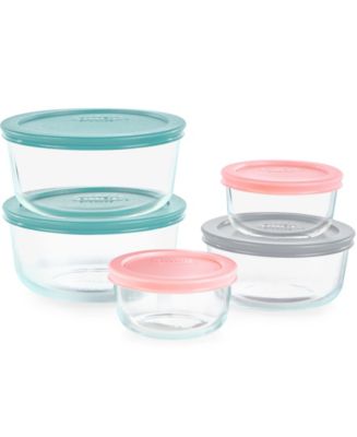  Pyrex Simply Store, 10 PC Set, Clear: Food Savers: Home &  Kitchen
