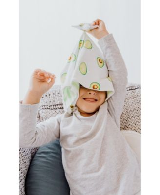 Baby Silky Soft Lovey Security Blanket With Top Plush Toy, Avocado