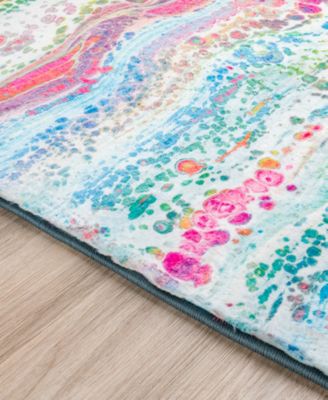 Kikiamo Washable KK2 8' x 8' Round Area Rug