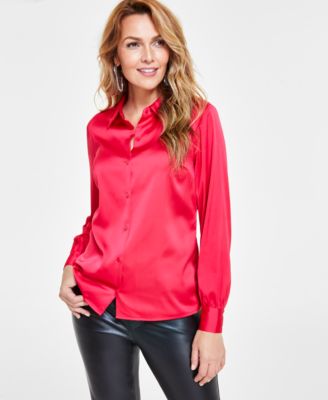 I.N.C. International Concepts - Women's Button-Front Tunic Top