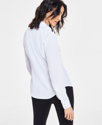 Women's Collared Button-Down Blouse, Created for Macy's