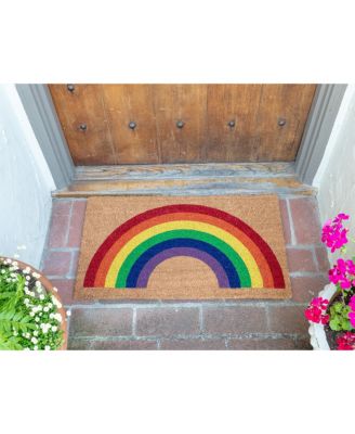 Coir Doormat, Rainbow