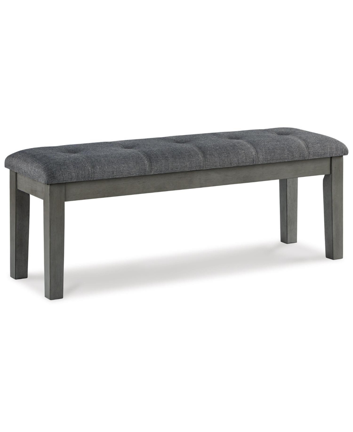 Signature Design By Ashley Hallanden Large Upholstery Dining Room Bench In Two-tone Gray