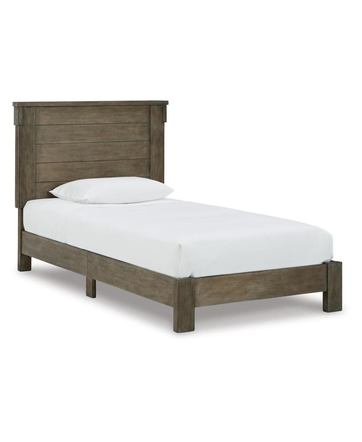Signature Design By Ashley Shamryn Twin Panel Bed In Grayish Brown