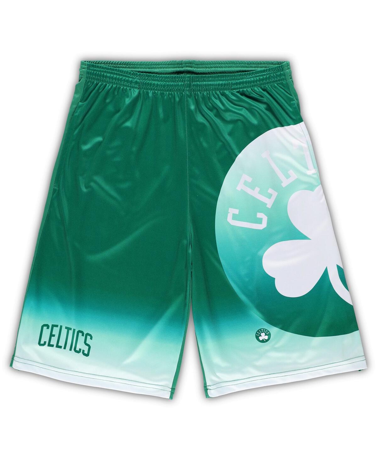 Shop Fanatics Men's  Kelly Green Boston Celtics Big And Tall Graphic Shorts