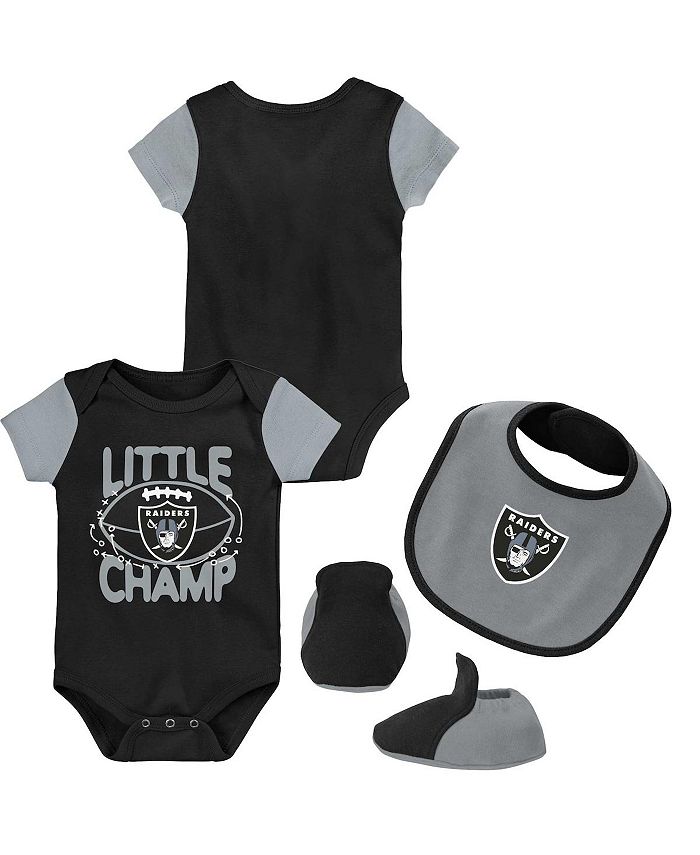 Las Vegas Raiders Greatest Little Player Bodysuit Set - Newborn