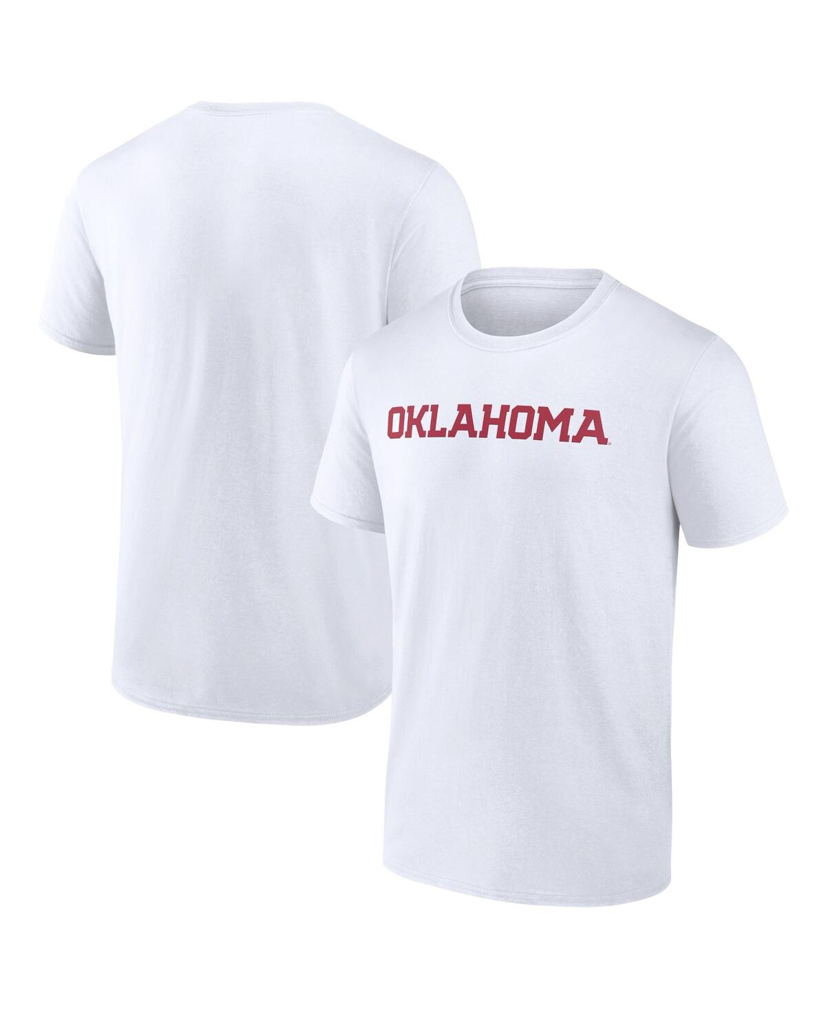 Fanatics Men's  White Oklahoma Sooners Basic Arch T-shirt