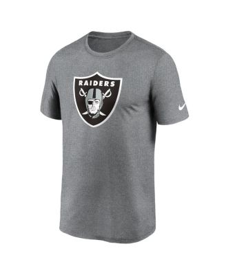 Men's Heather Charcoal Las Vegas Raiders Legend Logo Performance T-shirt