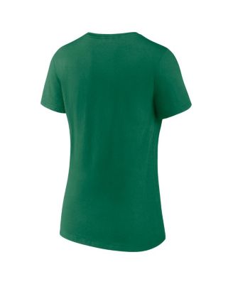 Women's Green Dallas Cowboys Lucky Celtic V-Neck T-shirt
