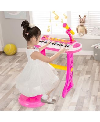31 Key Kids Piano Keyboard Toy Toddler Musical Instrument w/ Microphone
