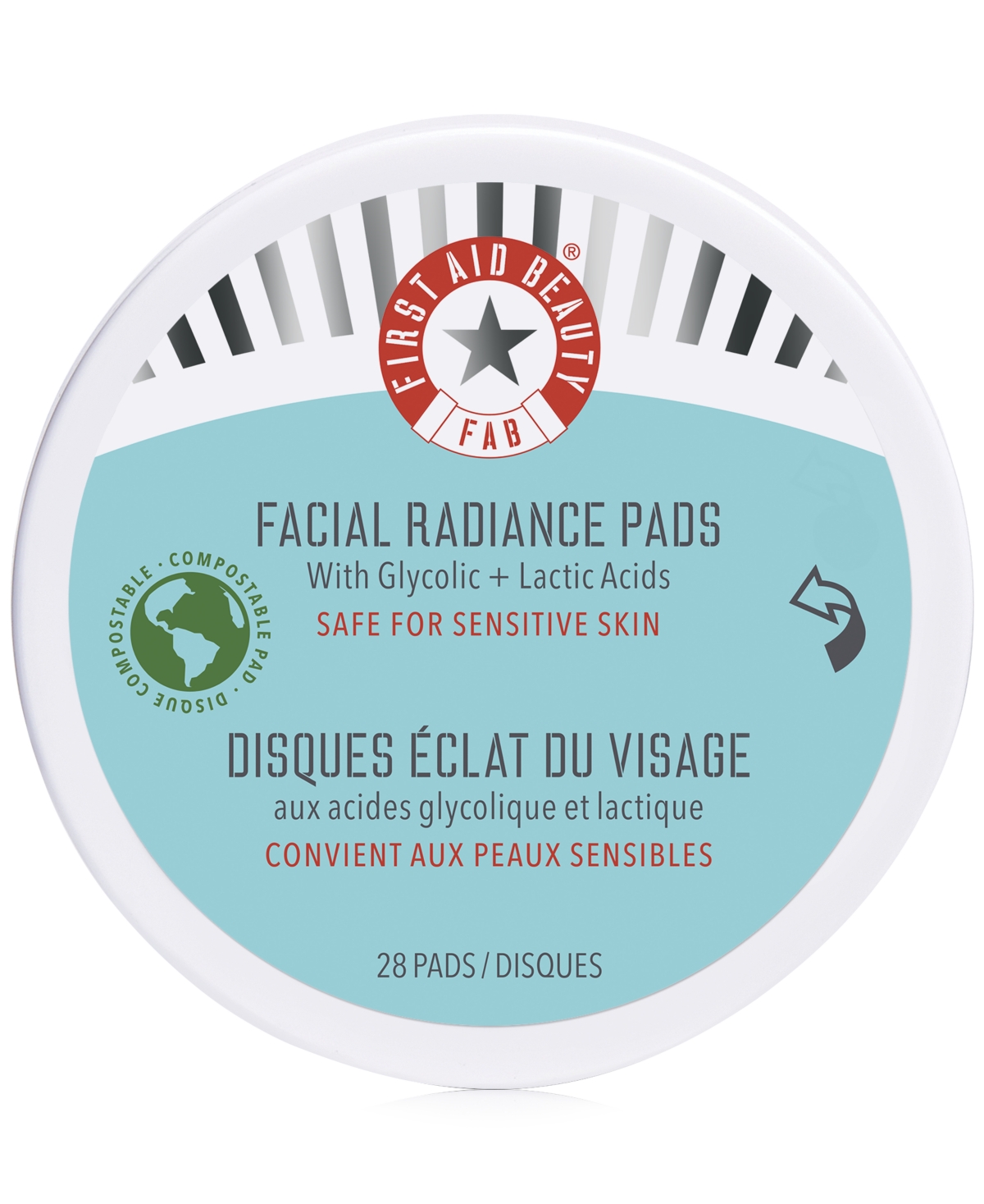 FIRST AID BEAUTY FACIAL RADIANCE PADS, 28 PADS