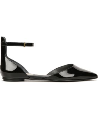 Women's Racer-Flat Ankle Strap Pointed Toe Flats