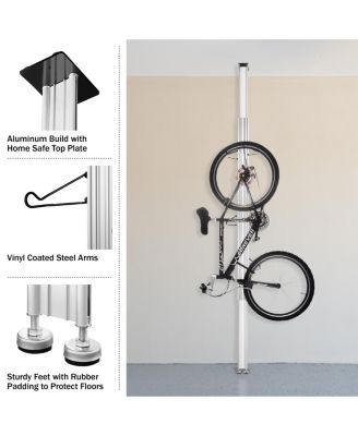 Bike Rack - Adjustable Aluminum Bicycle Hanger for 2 Bikes - Floor to Ceiling Tension Mount Bike Storage or Display - Extends from 7-11ft by RAD Cycle