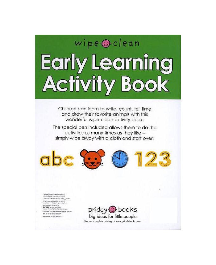 Barnes & Noble Wipe Clean Early Learning Activity Book by Roger Priddy