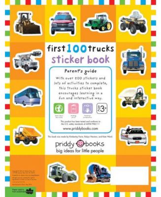 First 100 Stickers- Trucks and Things That Go- Sticker book, with Over 500 stickers by Roger Priddy
