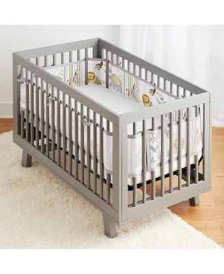 Breathable Mesh Liner for Full-Size Cribs, Classic 3mm Mesh (Size 4FS Covers 3 or 4 Sides)
