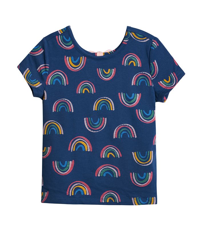 Epic Threads Little Girls Rainbow Short Sleeve Graphic T-shirt ...