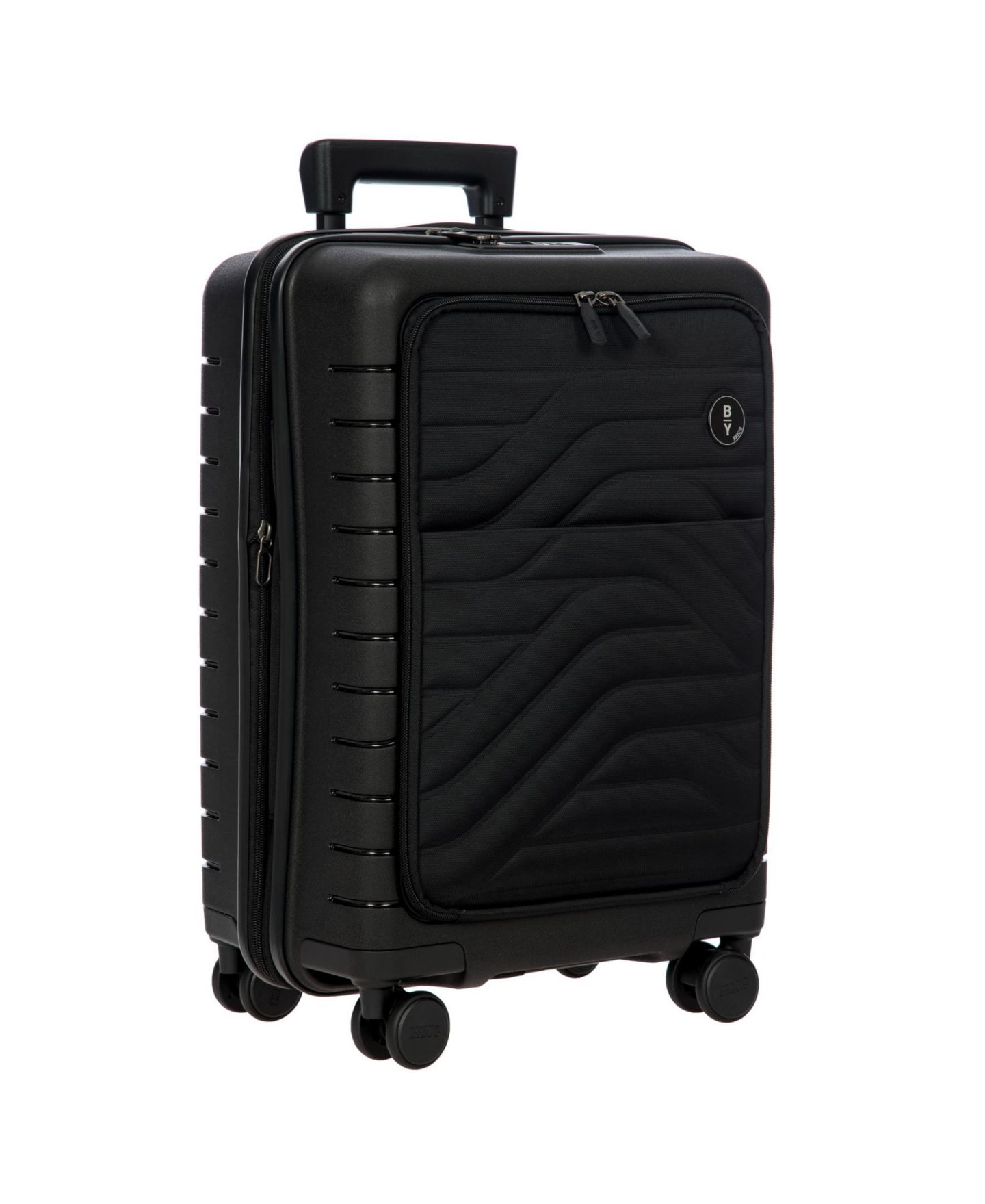 Чемодан Bric's B Y Ulisse Small Softside Front Carry-on Spinner with Pocket, цвет: Чёрный — фото 2