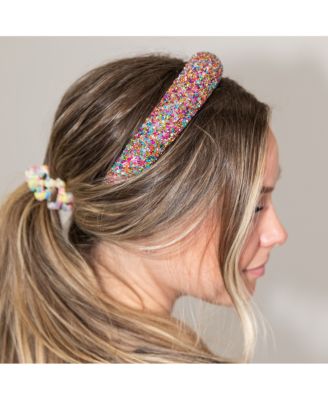 Women's Traditional Headband - Rainbow Dots