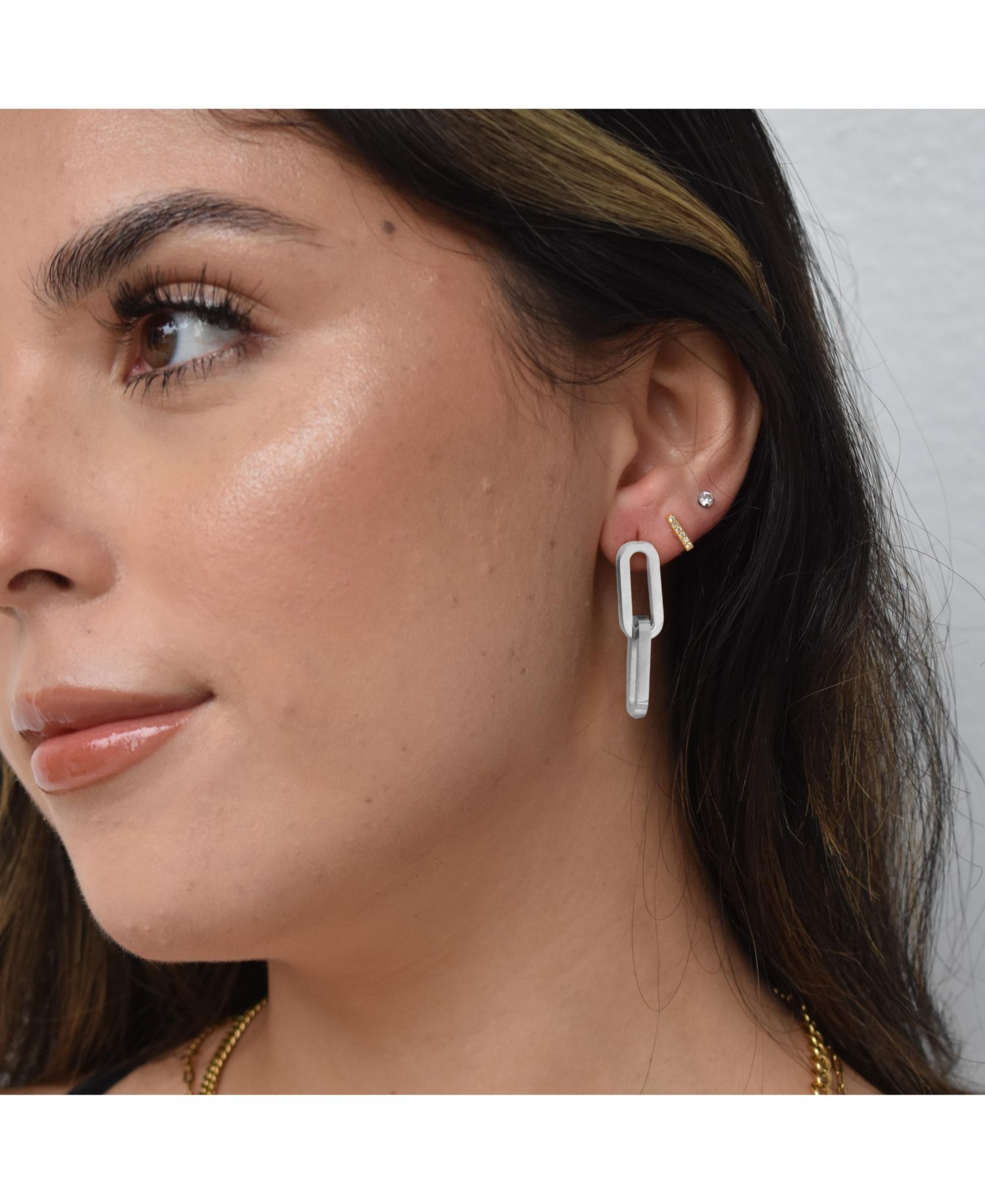 ROW Paper Clip Chain Link Earrings