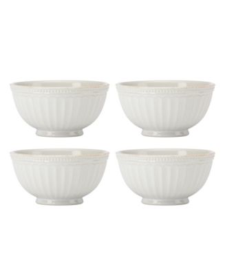 Lenox French Perle Groove All-Purpose Bowls, Set Of 4 - Macy's