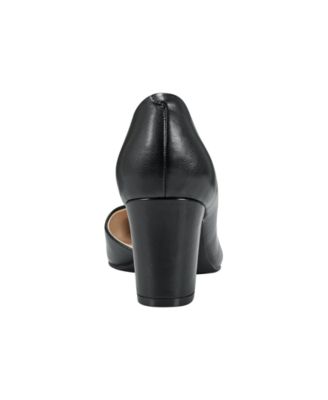Women's Laynier Cap Toe D'Orsay Block Heel Pumps