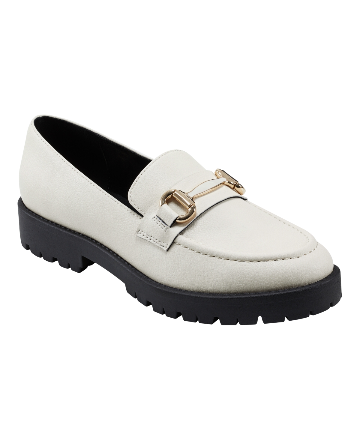 Women's Franny Lug Sole Hardware Loafers - Light Gray - Manmade