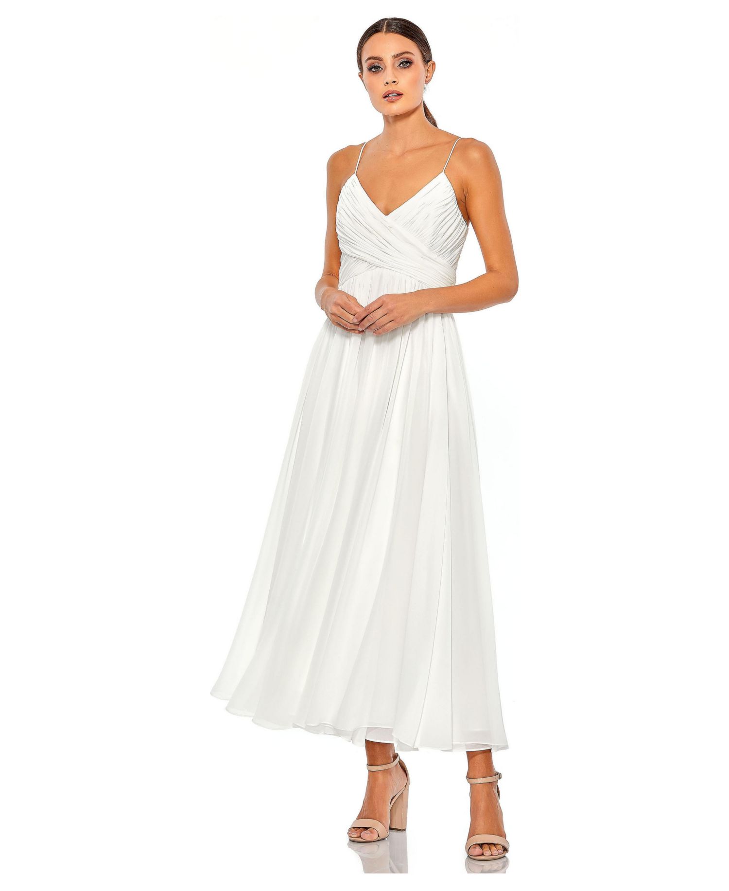 Women's Ieena Faux Wrap Sleeveless Flowy Dress