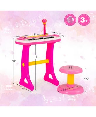 31 Key Kids Piano Keyboard Toy Toddler Musical Instrument w/ Microphone