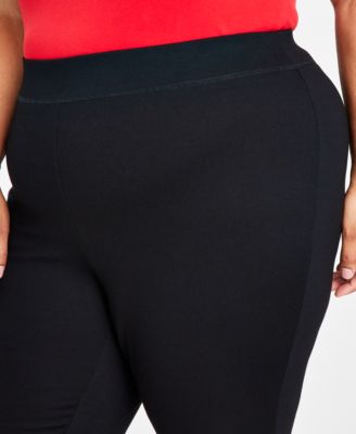 Plus Size Skinny Pull-On Ponte Pants, Created for Macy's