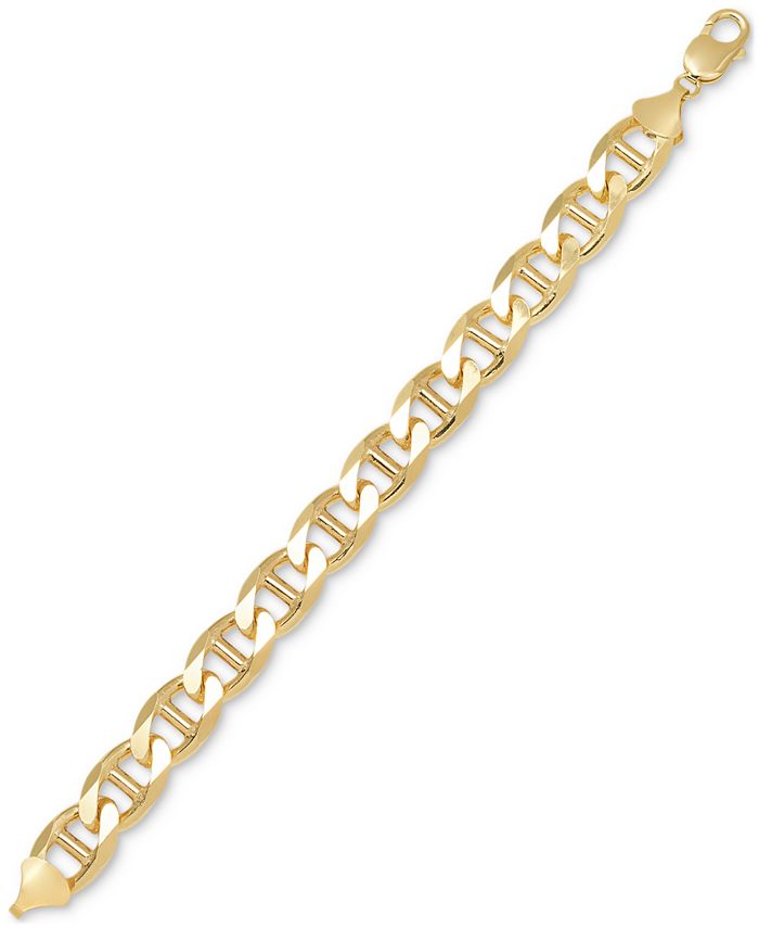 Macy's Men's Mariner Link Chain Bracelet (13.5mm) in 14k GoldPlated