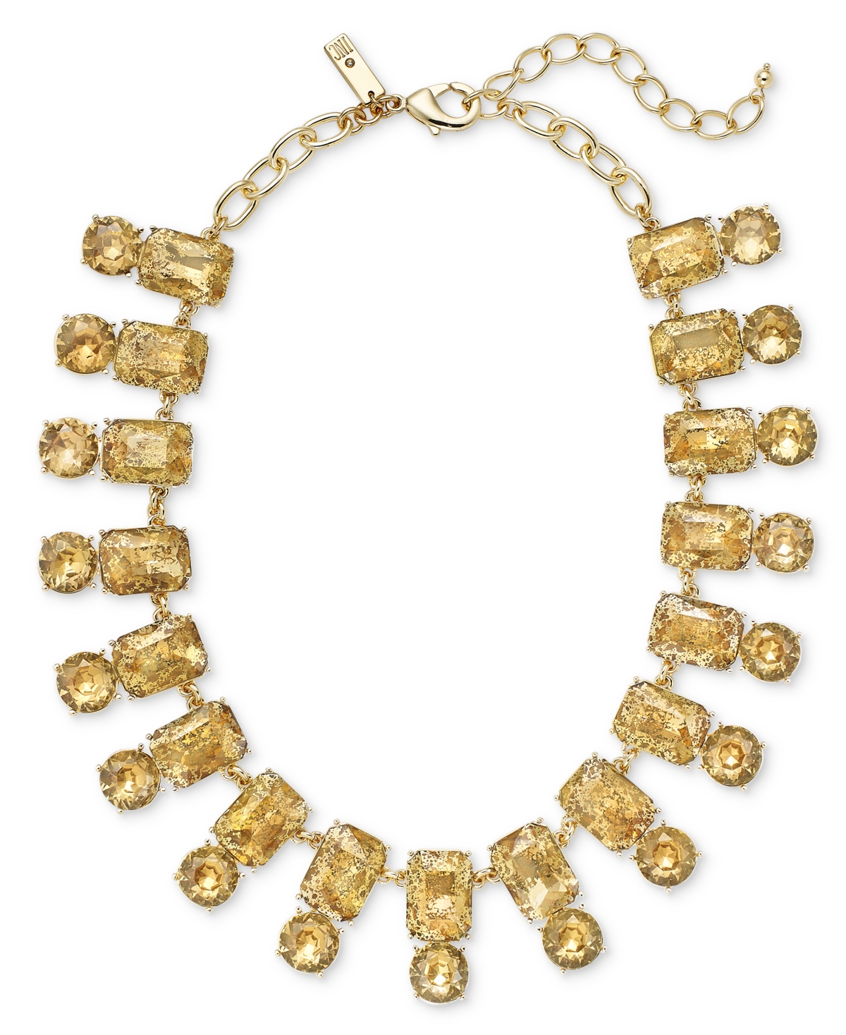 Inc International Concepts Stone All Around Necklace, 17" + 3" Extender, Created For Macy's In Brown