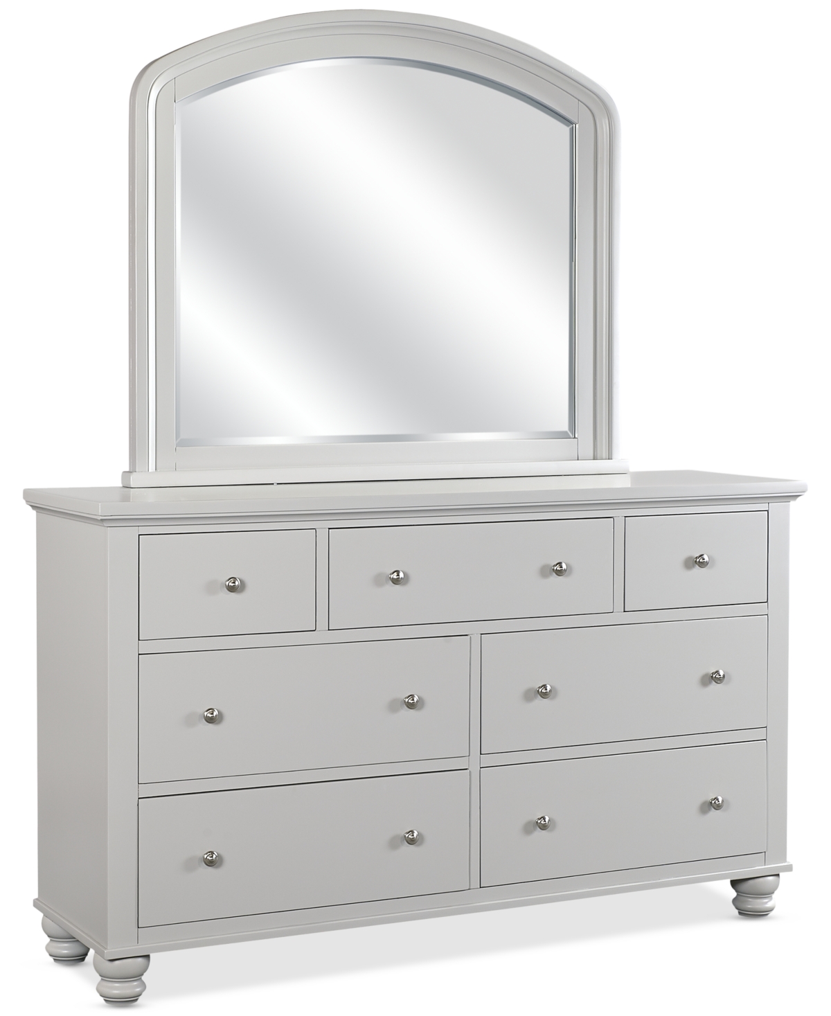 Shop Macy's Closeout! Cambridge Grey Double Dresser Mirror In Gray