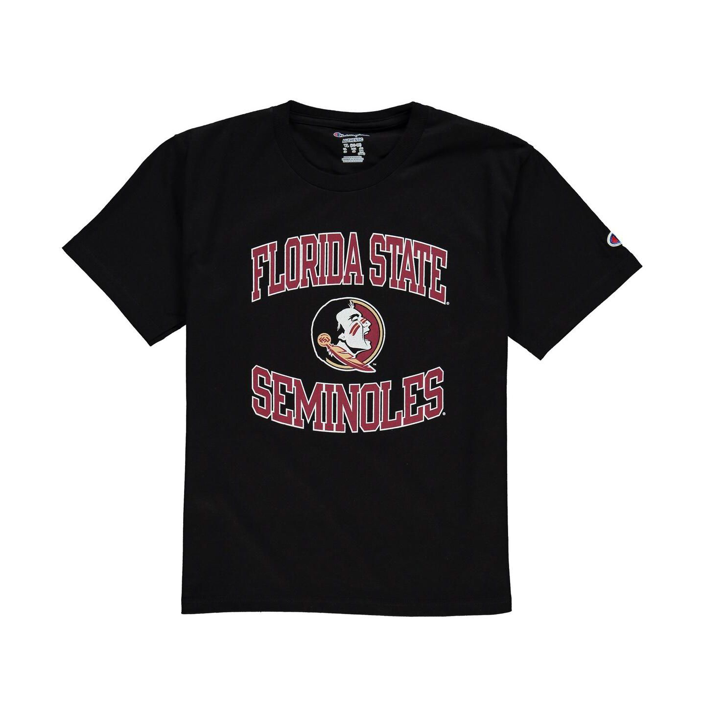 Футболка Champion Black Florida State Seminoles Circling Team Jersey T-shirt для мальчиков — фото 1