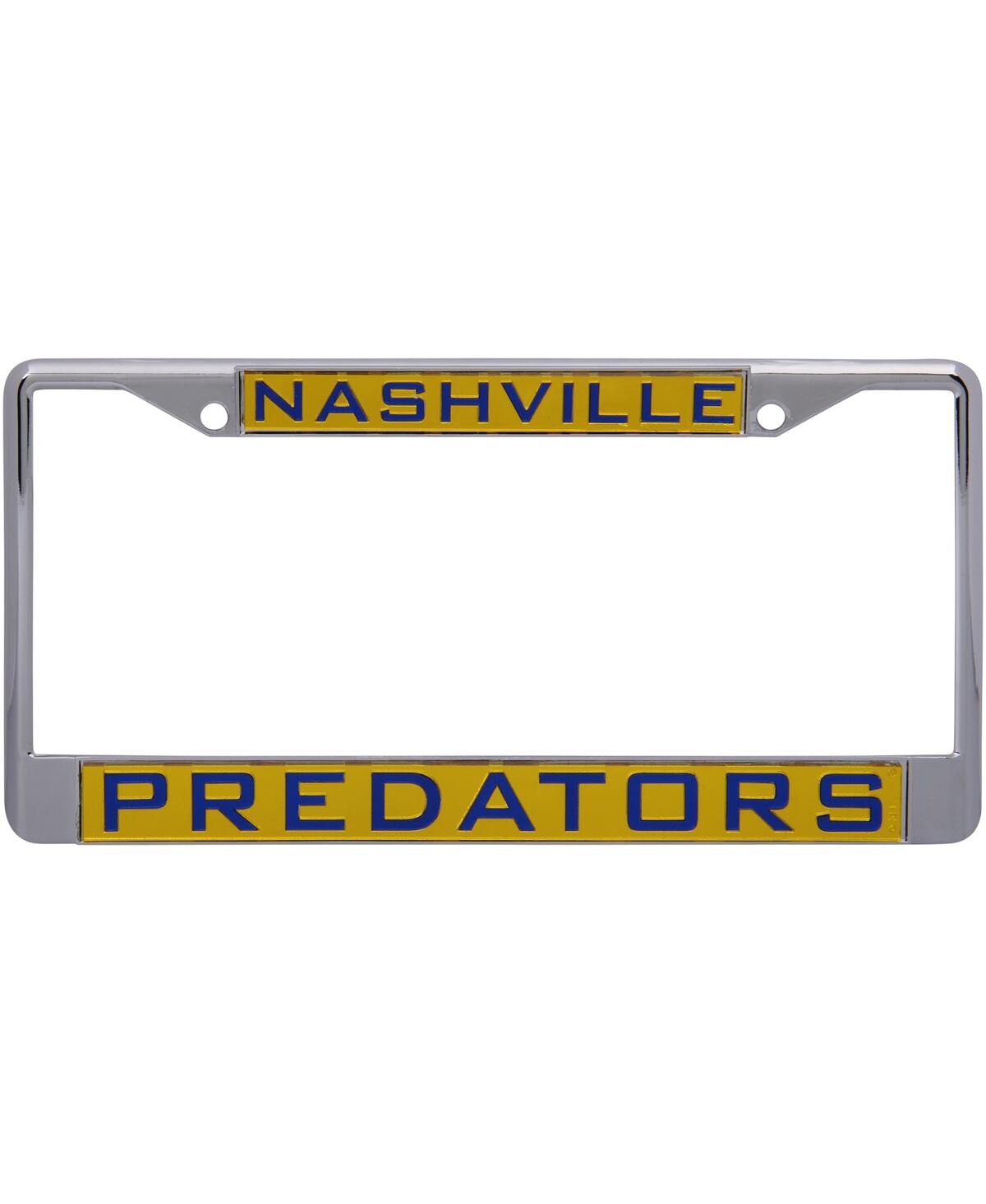 Wincraft Nashville Predators Laser Inlaid Metal License Plate Frame In Gray