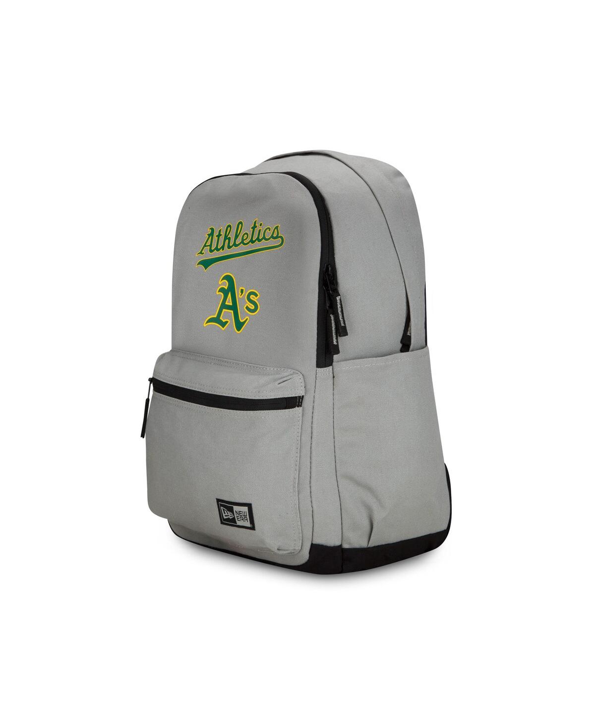 Shop New Era Men's And Women's  Oakland Athletics Throwback Backpack In Gray