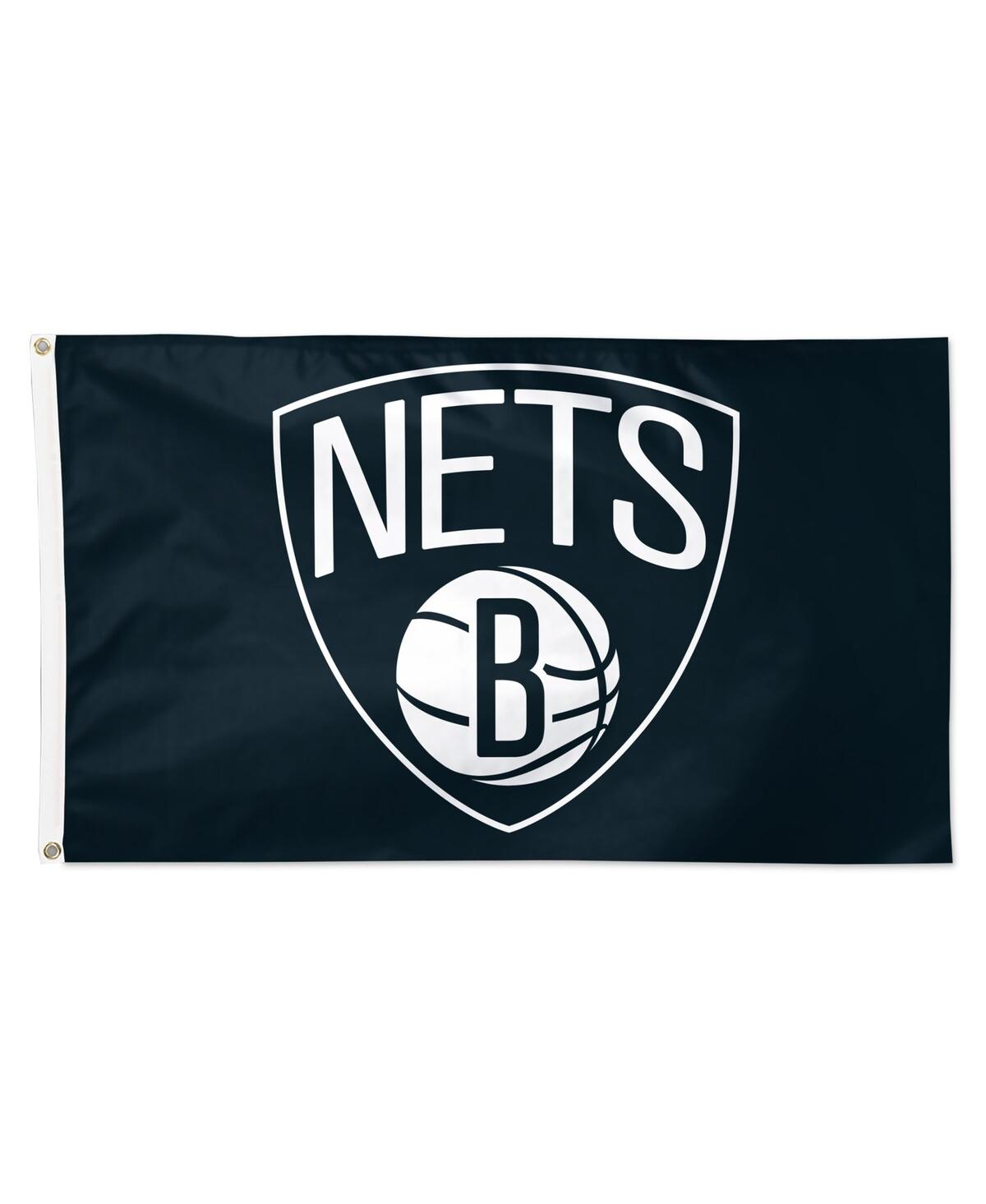 Brooklyn Nets 3' x 5' Primary Logo Single-Sided Flag - Black