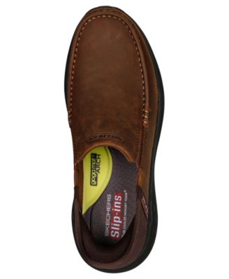Skechers Slip-Ins Shoes Mens Size 8.5 Brown Leather Extra‎ Wide Comfort 204866WW 24944969_fpx.tif?$filterlrg$&  main image 2